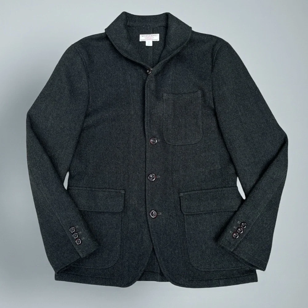 J. Crew Wallace & Barnes Merino Lambswool Sportscoat in Black Size 36S